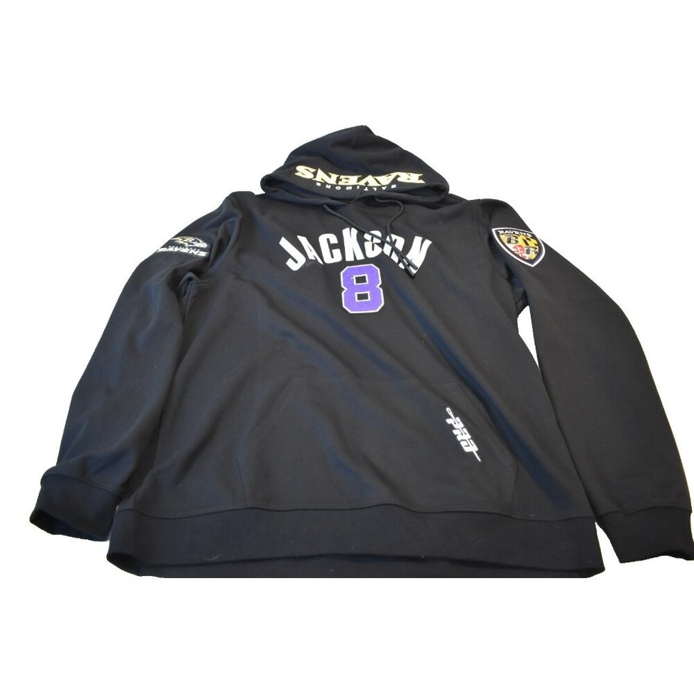 Baltimore Ravens Lamar Jackson 2XL Mens Hoodie Pro Standard Patches Sweatshirt